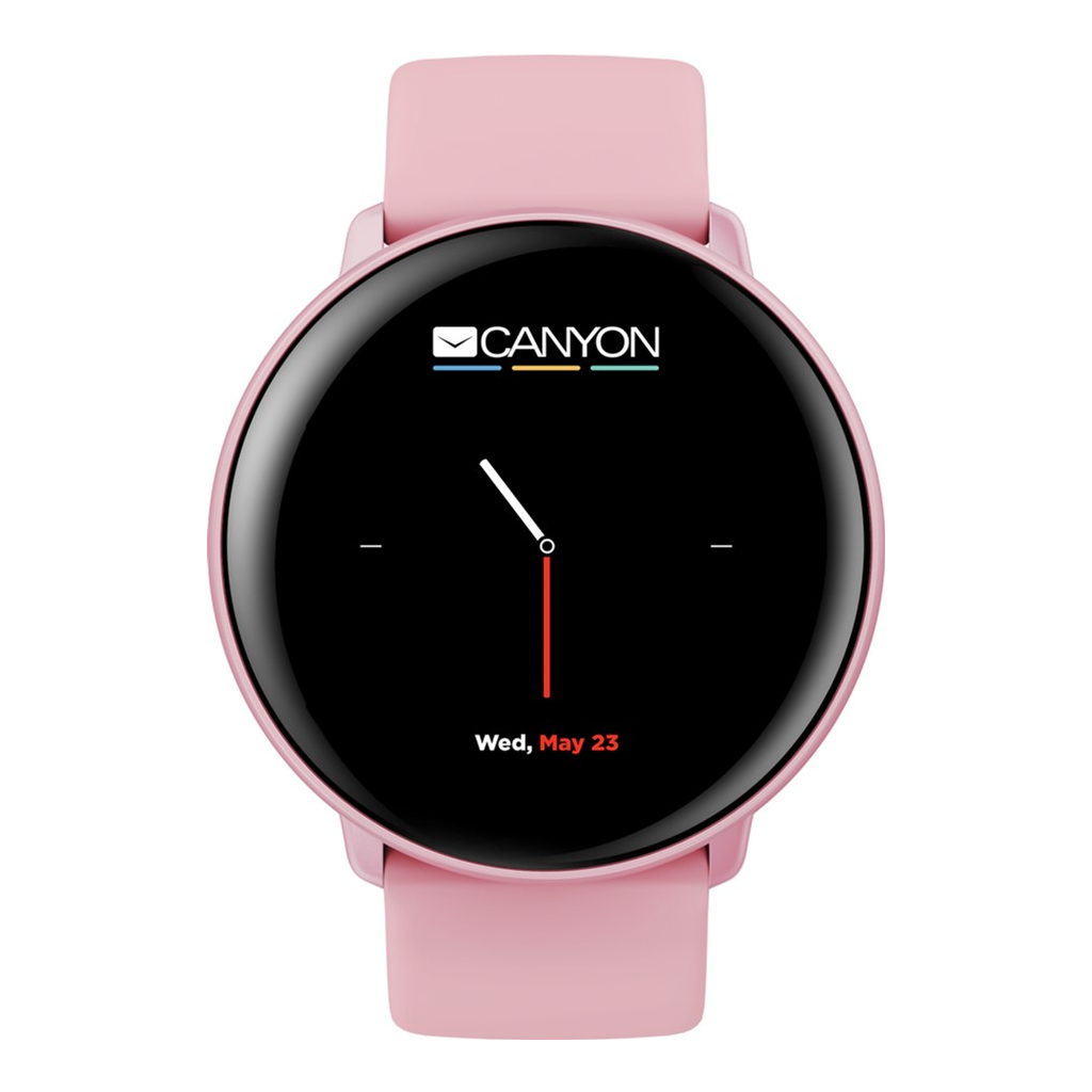Смарт-часы Canyon CNS-SW75PP Pink with extra pink leather belt (CNS-SW75PP) изображение 2
