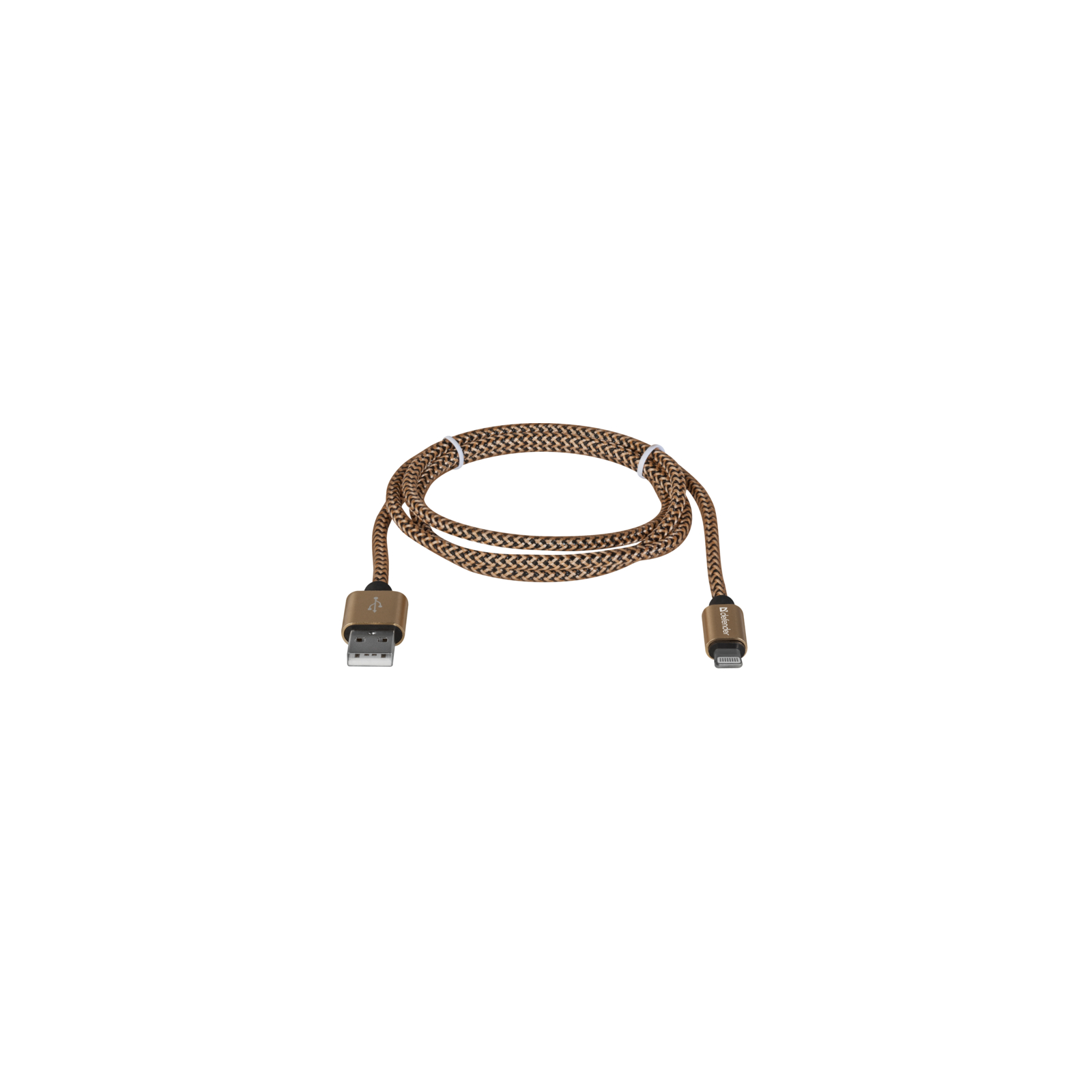 Дата кабель USB 2.0 AM to Lightning 1.0m gold Defender (87806) изображение 2