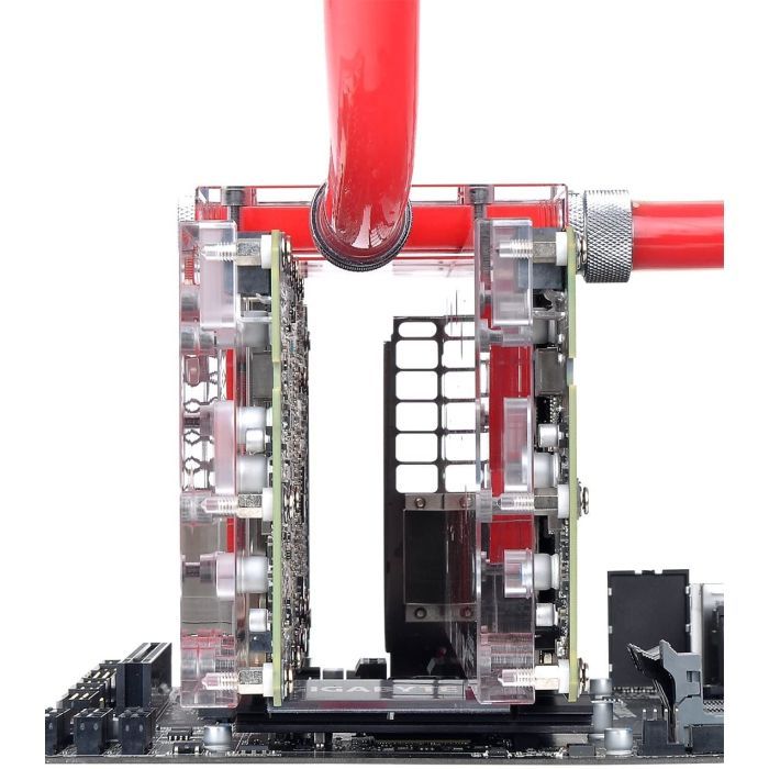 Термінал для CРO ThermalTake Pacific VGA Bridge Dual Series 3-Slot Transparent (CL-W136-PL00TR-A) зображення 6
