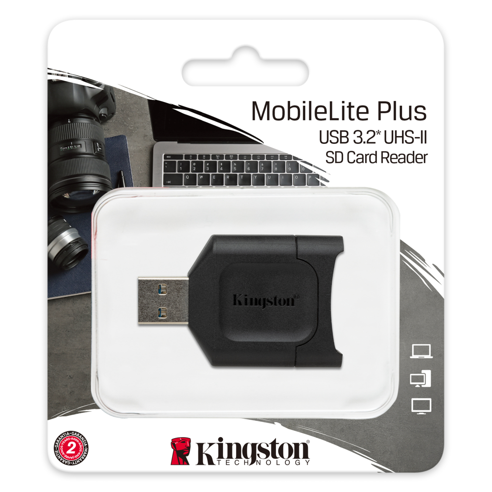 Считыватель флеш-карт Kingston USB 3.1 SDHC/SDXC UHS-II MobileLite Plus (MLP) изображение 3