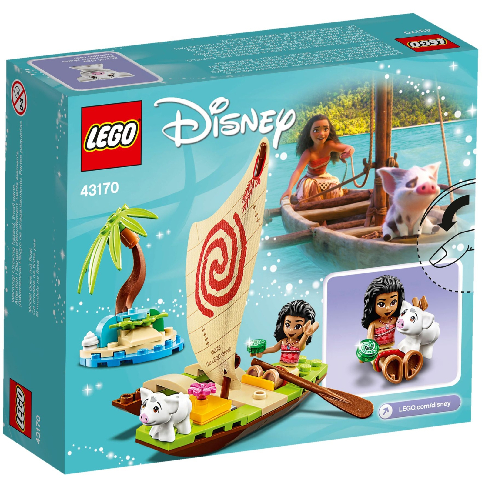 Конструктор LEGO Disney Princess Пригода Ваяни в океані 46 деталей (43170) зображення 5