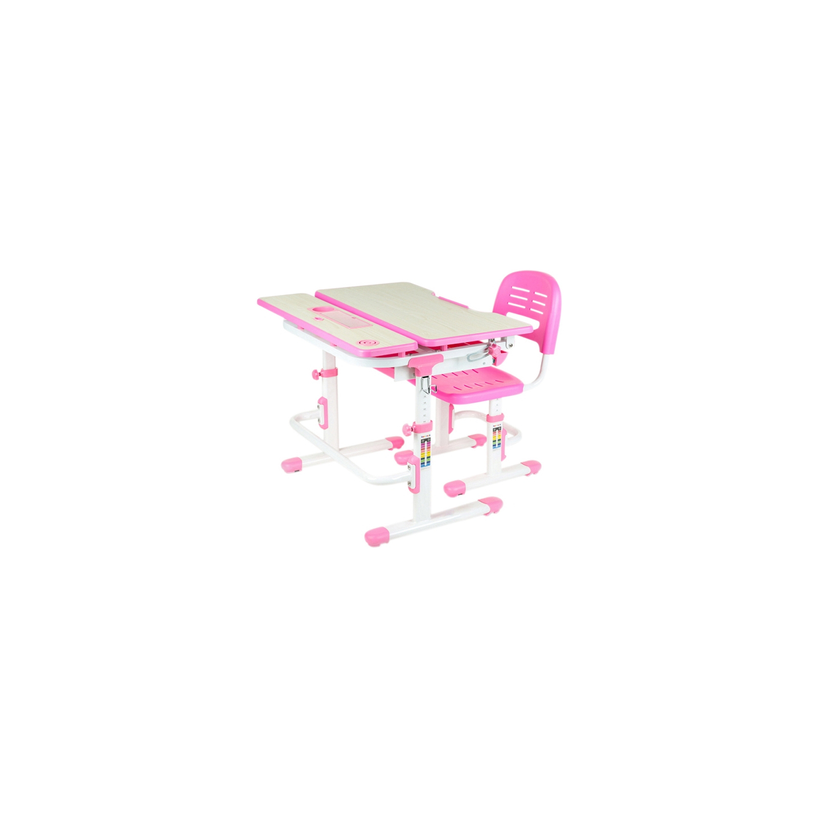 Парта зі стільцем FunDesk Lavoro Pink (515478)