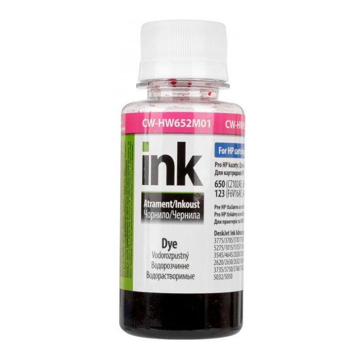 Чернила ColorWay HP 650/652/123 100мл Magenta (CW-HW652M01)