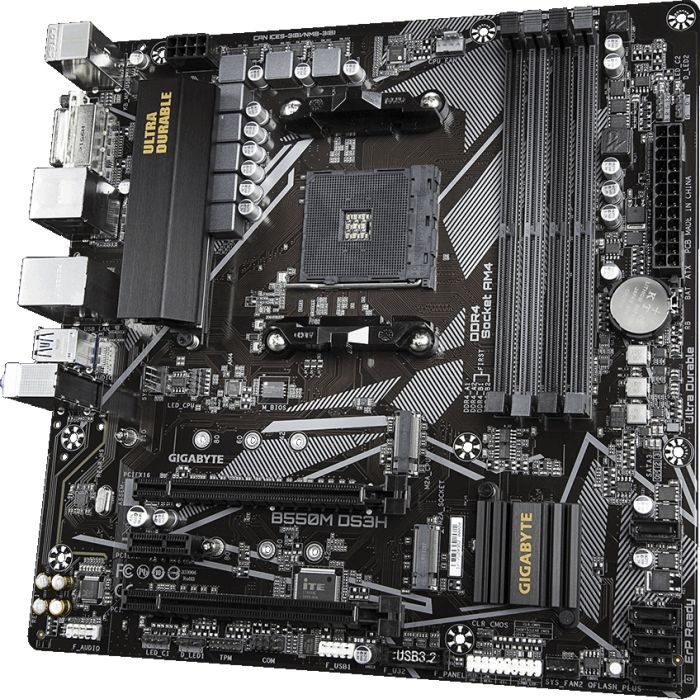 Материнская плата GIGABYTE B550M DS3H изображение 4