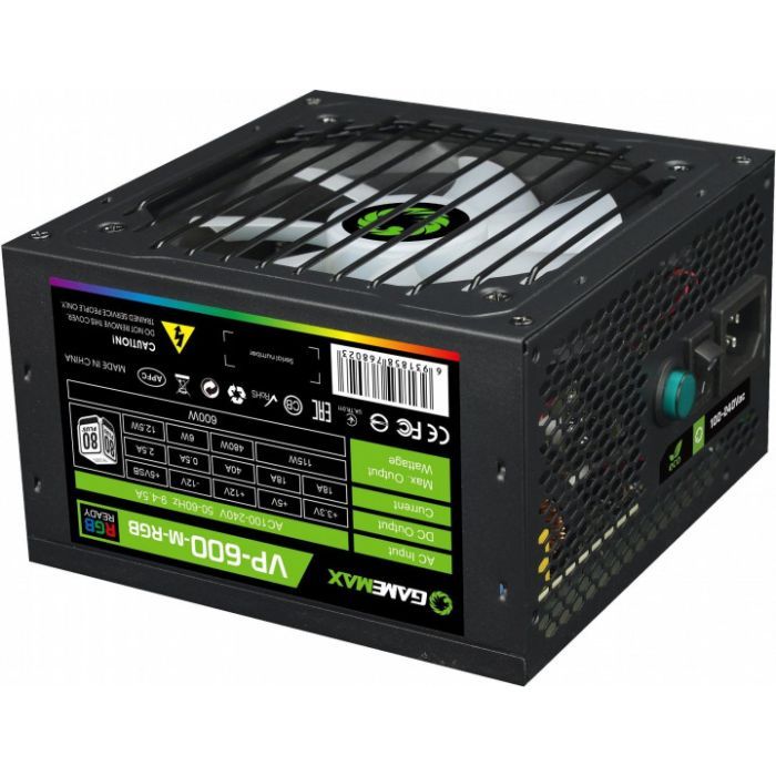 Блок питания Gamemax 600W (VP-600-M-RGB) изображение 3