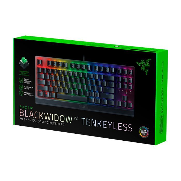 Клавиатура Razer BlackWidow V3 TKL Razer Green RU (RZ03-03490700-R3R1) изображение 2