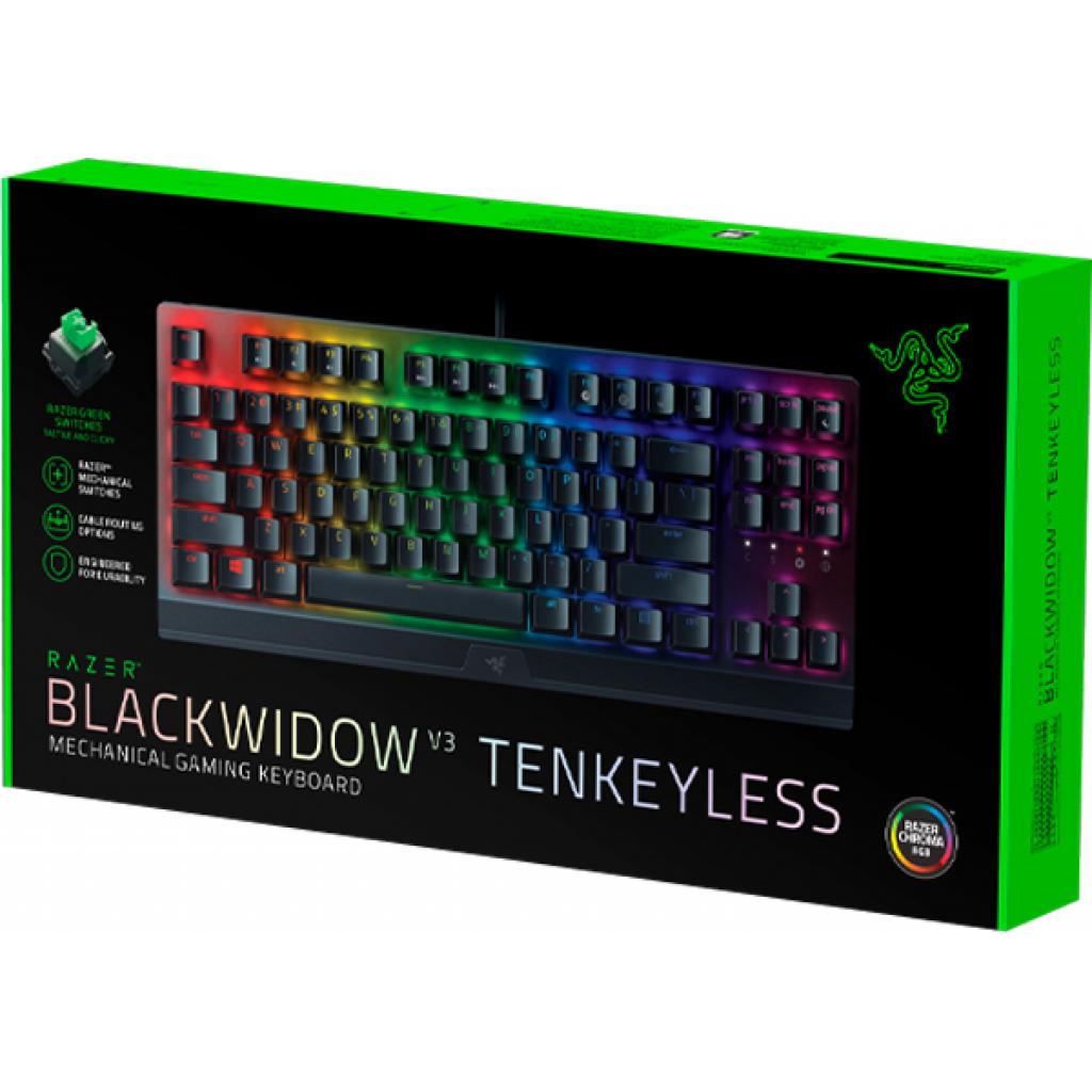 Клавіатура Razer BlackWidow V3 TKL Razer Green RU (RZ03-03490700-R3R1) зображення 2