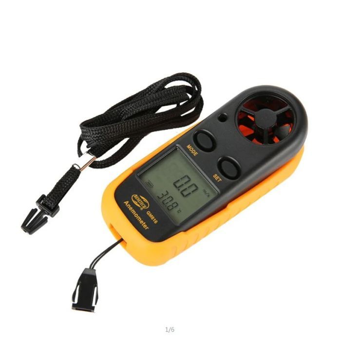 Анемометр Benetech цифровий 0,1-30м/с, -10-45°C (GM816) зображення 2