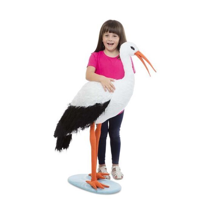 Мягкая игрушка Melissa&Doug Гигантский плюшевый аист, 115 см (MD30407) изображение 2