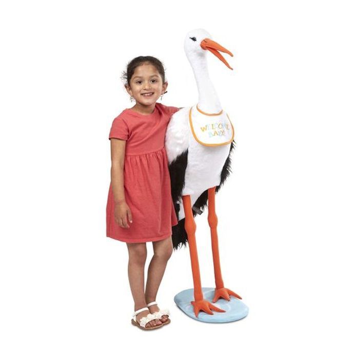 Мягкая игрушка Melissa&Doug Гигантский плюшевый аист, 115 см (MD30407) изображение 3