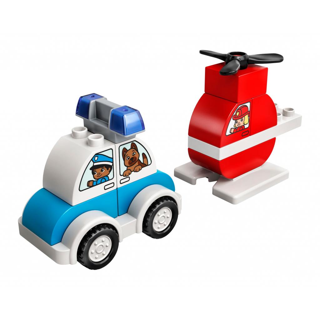 Конструктор LEGO DUPLO Пожежний вертоліт і поліц. машина (10957) зображення 2