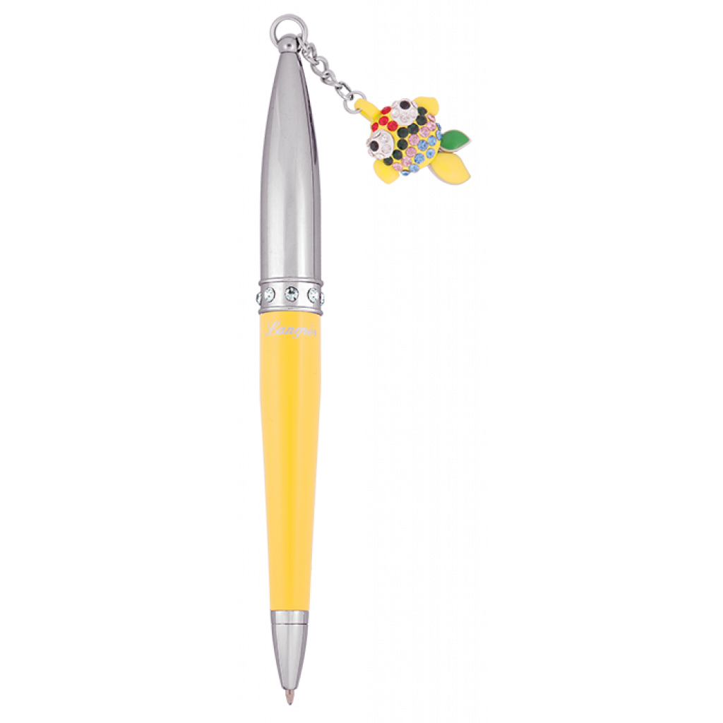 Ручка шариковая Langres набор ручка + брелок Goldfish Желтый (LS.122025-08) изображение 3