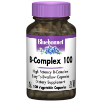 Фото - Вітаміни й мінерали Bluebonnet Nutrition Вітамін  В-Комплекс 100, 100 гелевих капсул (BLB-00418 