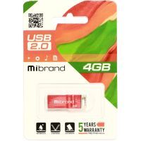 USB флеш накопитель Mibrand 4GB Сhameleon Red USB 2.0 (MI2.0/CH4U6R) изображение 2