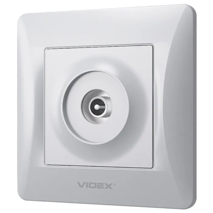 ТВ розетка Videx BINERA TV одинарна кремо (VF-BNSK1TVME-CR) > ціни в Києві та Україні ТВ розетка Videx BINERA TV одинарна кремо (VF-BNSK1TVME-CR)