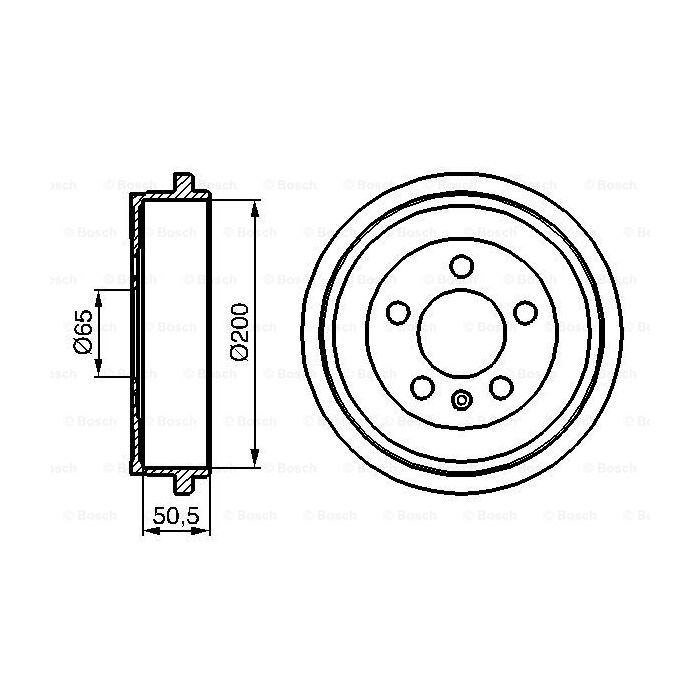 Гальмівний барабан Bosch 0 986 477 133 зображення 5