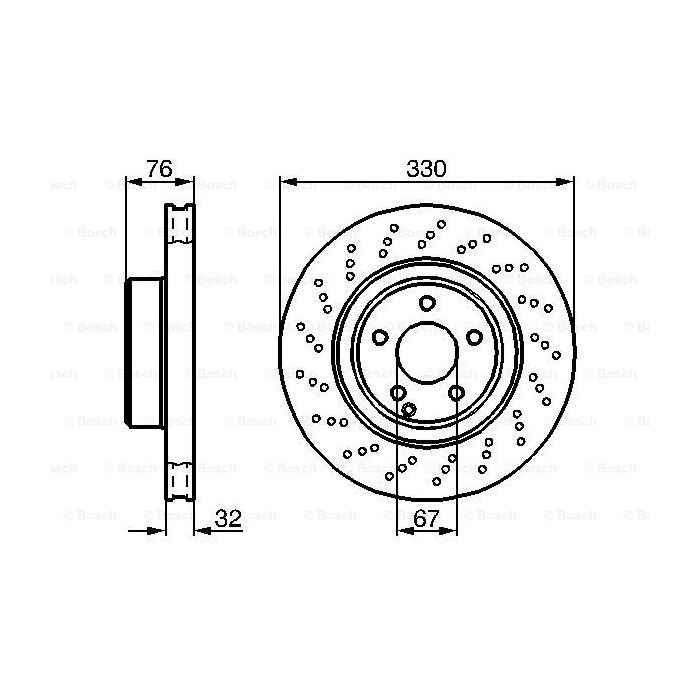 Тормозной диск Bosch 0 986 478 470 изображение 5