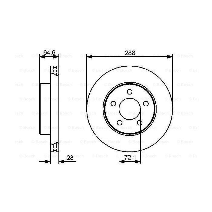 Тормозной диск Bosch 0 986 479 461 изображение 5