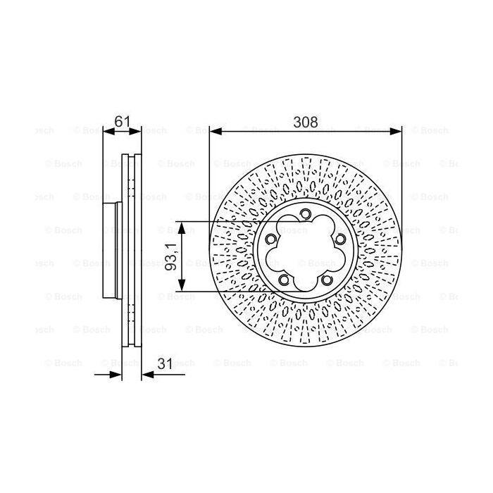Гальмівний диск Bosch 0 986 479 C99 зображення 5
