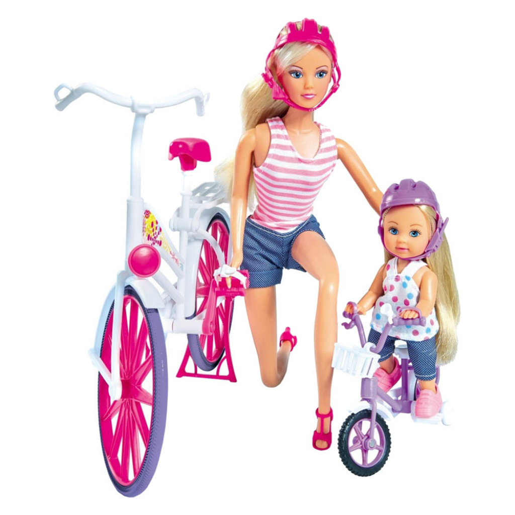 Кукла Simba Штеффи и Эви Прогулка на велосипедах (5733045) изображение 2