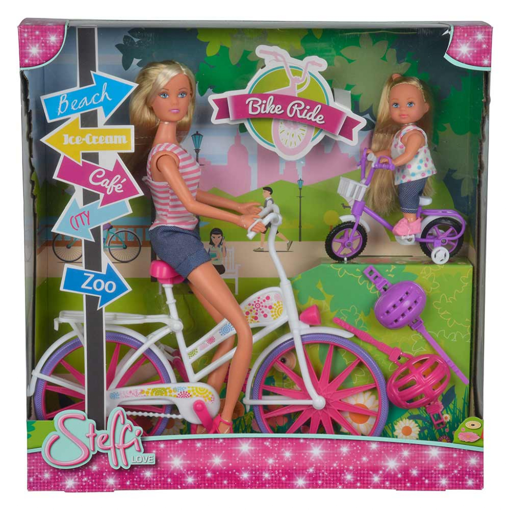 Кукла Simba Штеффи и Эви Прогулка на велосипедах (5733045) изображение 3