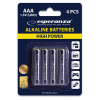 Батарейка Esperanza AAA LR03 Alkaline * 4 (EZB102) изображение 2
