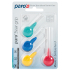 Щетки для межзубных промежутков Paro Swiss 3star grip набор образцов 4 разных размеров (7610458010907)