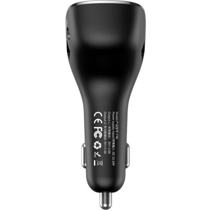 FM модулятор Baseus Streamer F40 AUX wireless MP3 Black (CCF40-01) изображение 3