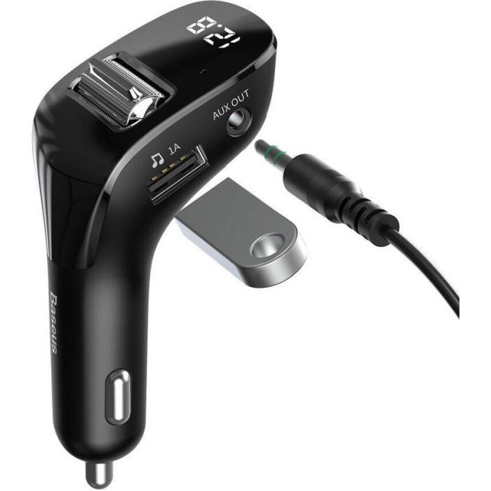 FM модулятор Baseus Streamer F40 AUX wireless MP3 Black (CCF40-01) изображение 4
