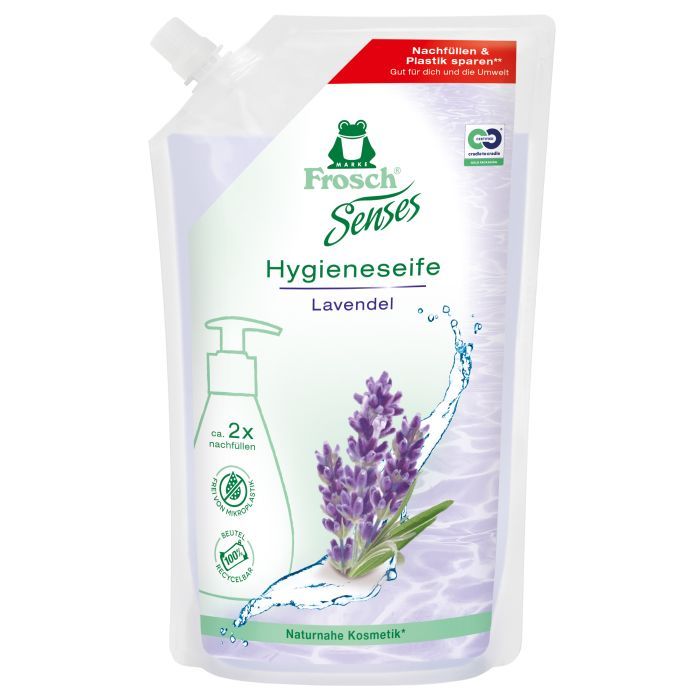 Жидкое мыло Frosch Лаванда 500 мл (4001499942051/9001531968518)