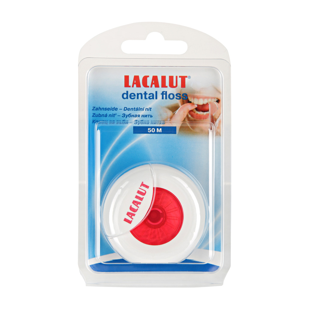 Зубная нить Lacalut 50 м (4016369546536)