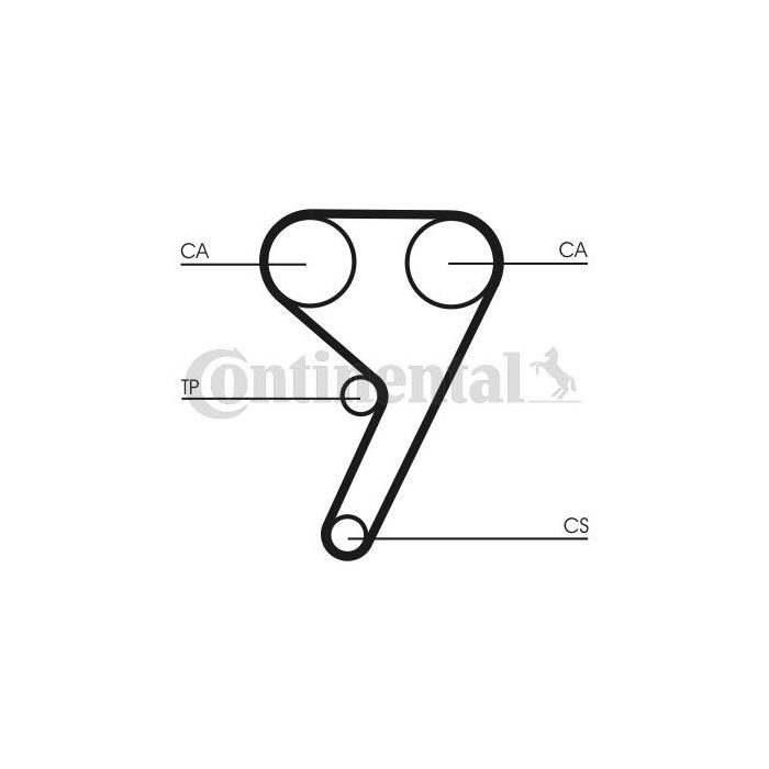 Ремінь ГРМ CONTITECH CT881 зображення 2