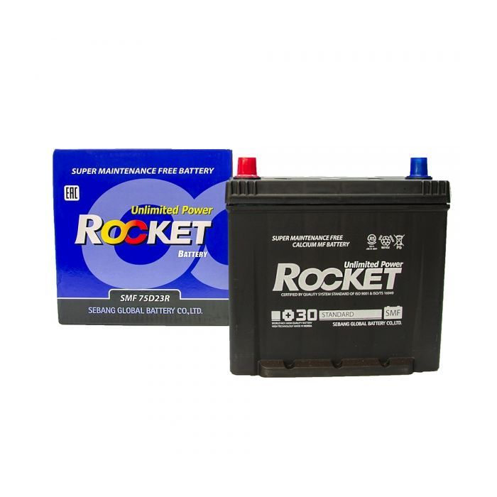 Аккумулятор автомобильный ROCKET 65Ah (SMF 75D23R)