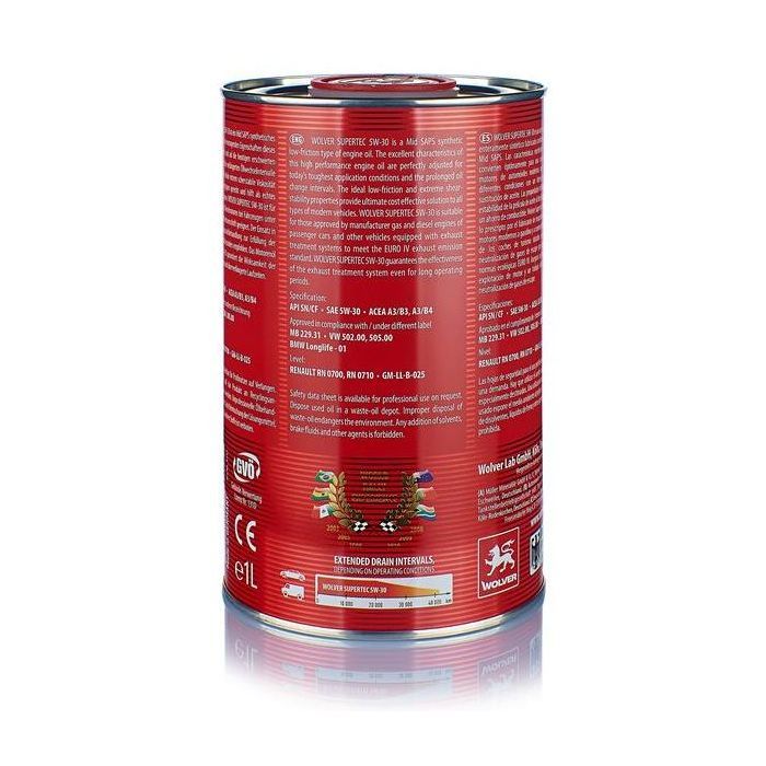 Моторное масло Wolver Supertec 5W-30 4л (4260360941399) изображение 2