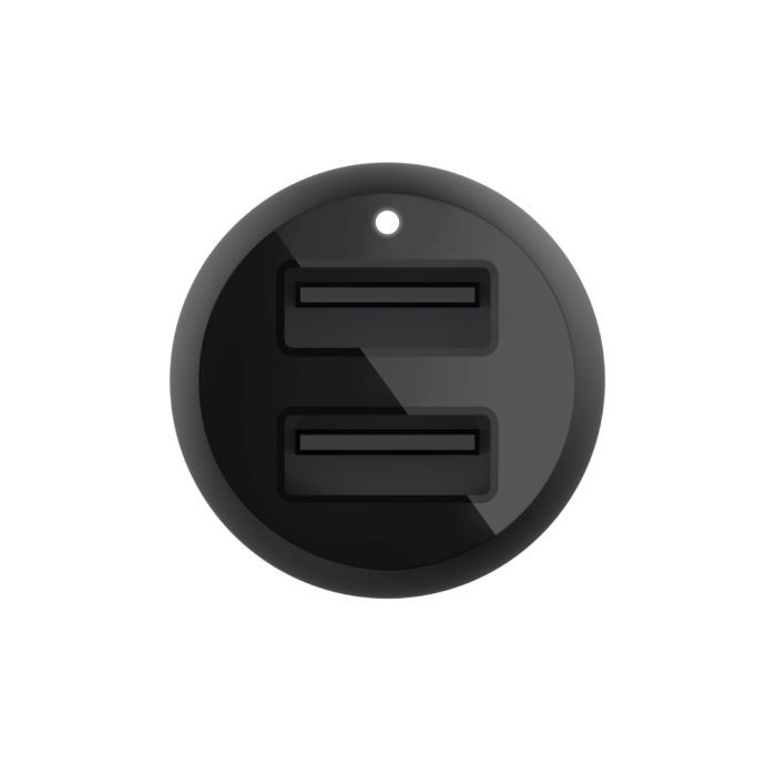 Зарядное устройство Belkin Car Charger (24W) Dual USB-A, USB-A - Lightning, 1m, black (CCD001BT1MBK) изображение 2