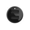 Зарядное устройство Belkin Car Charger (24W) Dual USB-A, USB-A - Lightning, 1m, black (CCD001BT1MBK) изображение 2
