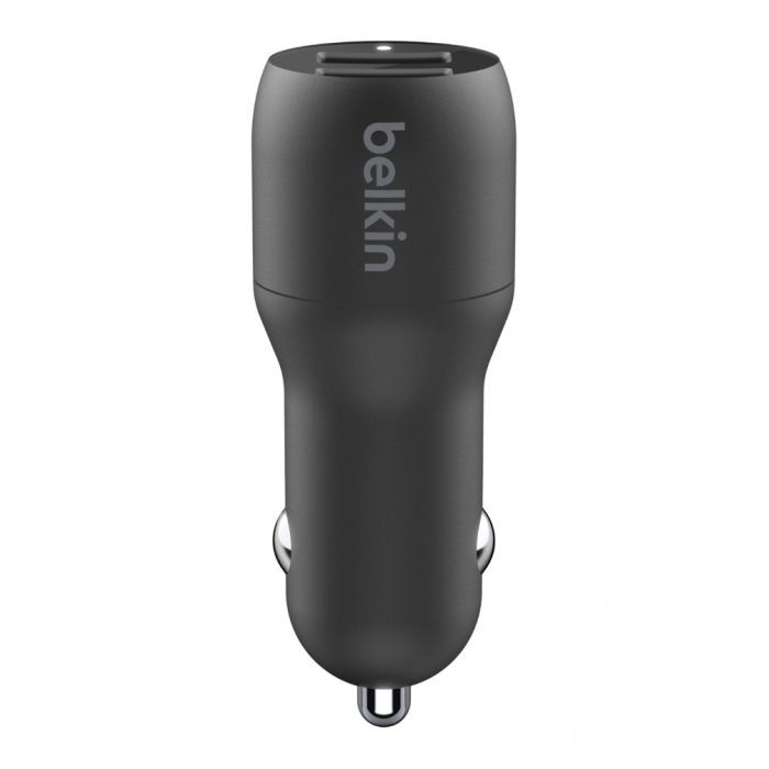 Зарядное устройство Belkin Car Charger (24W) Dual USB-A, USB-A - Lightning, 1m, black (CCD001BT1MBK) изображение 3