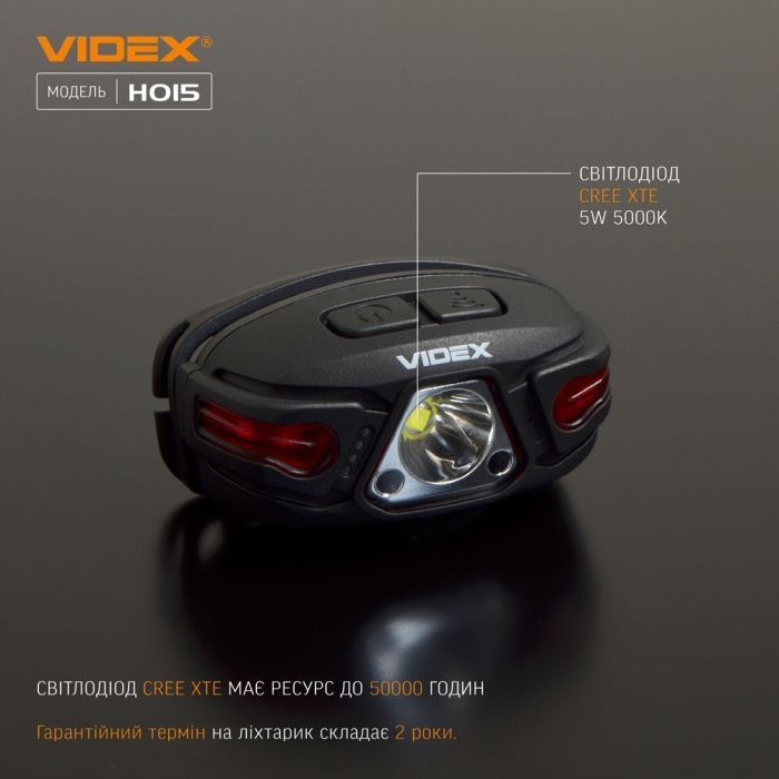 Фонарь Videx 330Lm 5000K (VLF-H015) изображение 4