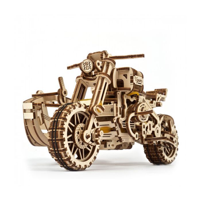 Конструктор Ugears Мотоцикл Scramber с коляской (6336921) изображение 2