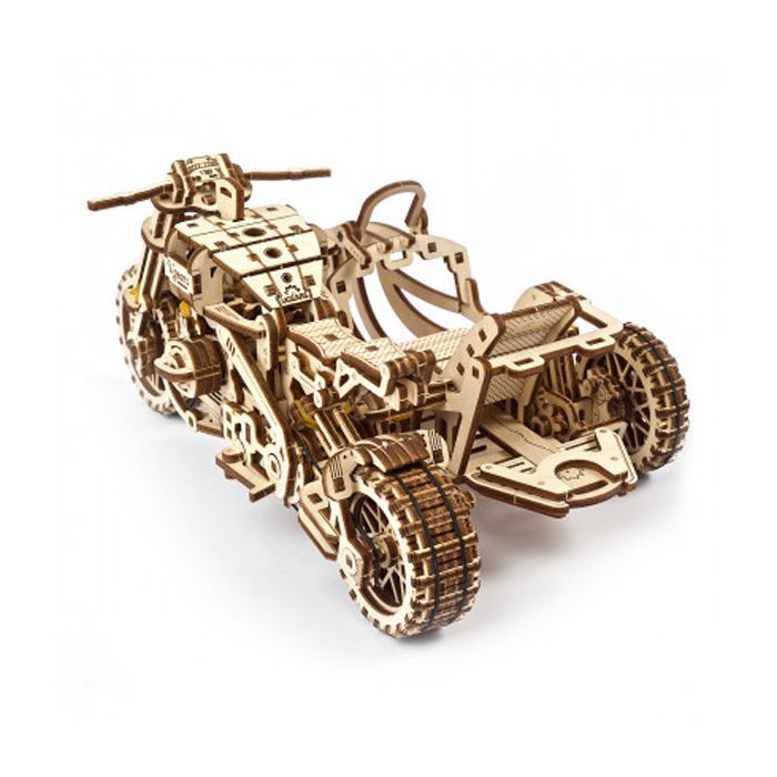 Конструктор Ugears Мотоцикл Scramber с коляской (6336921) изображение 3
