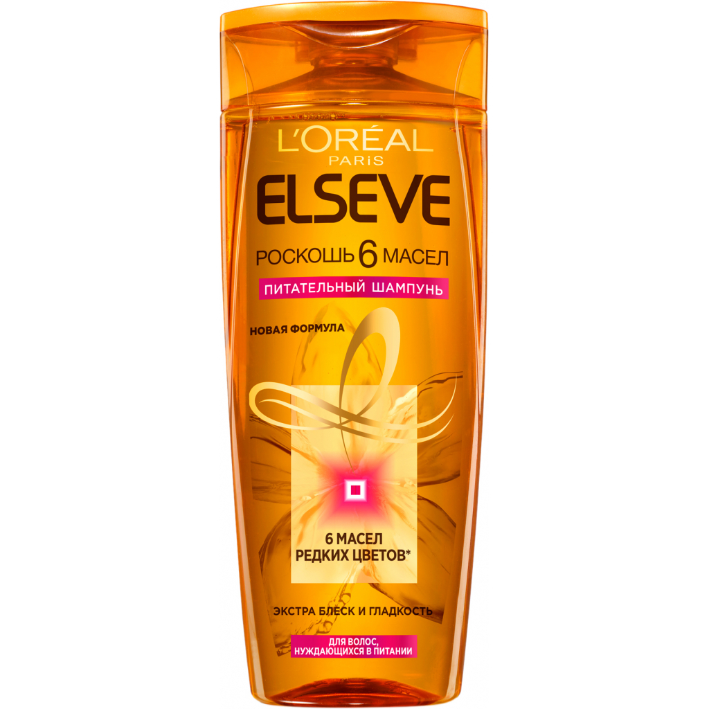 Шампунь Elseve Розкіш 6 олій для волосся, що потребує живлення 400 мл (3600523909384)