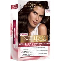Краска для волос L'Oreal Paris Excellence 3.00 Темно-каштановый (3600523781102)