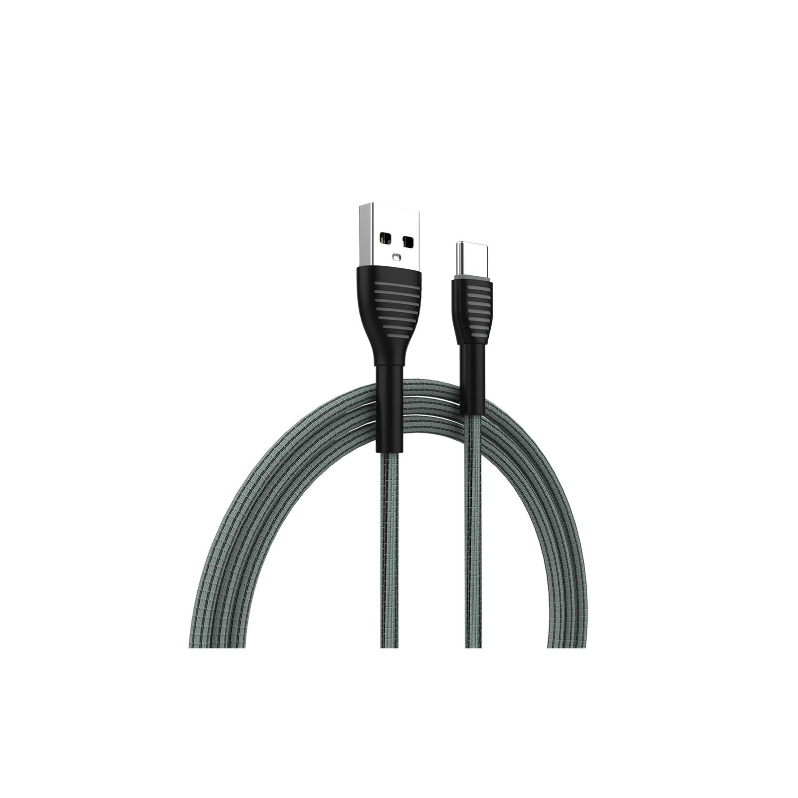 Дата кабель USB 2.0 AM to Type-C 1.0m ColorWay (CW-CBUC041-GR) зображення 2