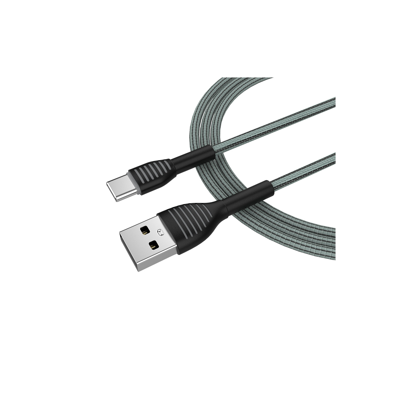 Дата кабель USB 2.0 AM to Type-C 1.0m ColorWay (CW-CBUC041-GR) изображение 3