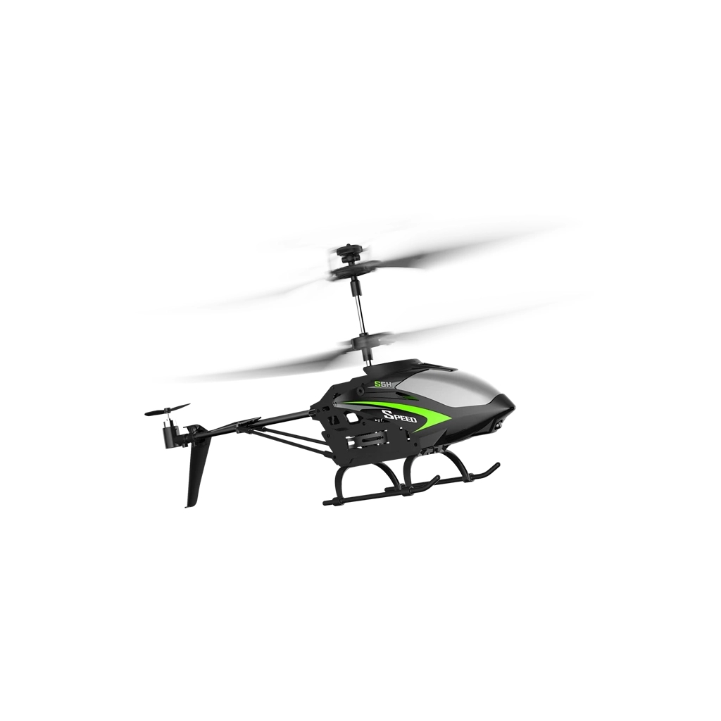 Радиоуправляемая игрушка Syma Вертолёт 2.4 ГГц 23 см со светом, барометром (S5H_Black) изображение 2