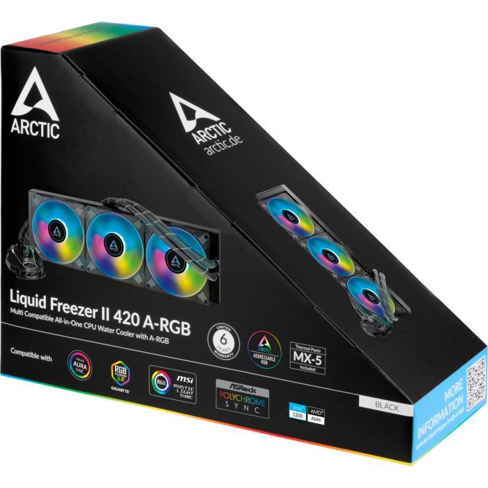 Система жидкостного охлаждения Arctic Liquid Freezer II 420 A-RGB (ACFRE00109A) изображение 7