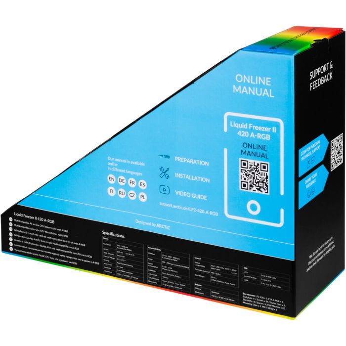 Система жидкостного охлаждения Arctic Liquid Freezer II 420 A-RGB (ACFRE00109A) изображение 8