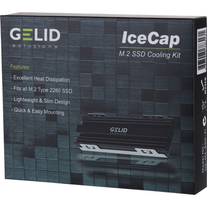 Радиатор охлаждения Gelid Solutions IceCap M.2 SSD Cooler (HS-M2-SSD-21) изображение 5