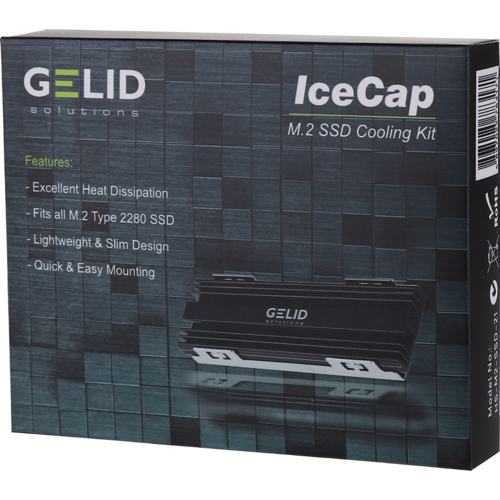 Радиатор охлаждения Gelid Solutions IceCap M.2 SSD Cooler (HS-M2-SSD-21) изображение 5