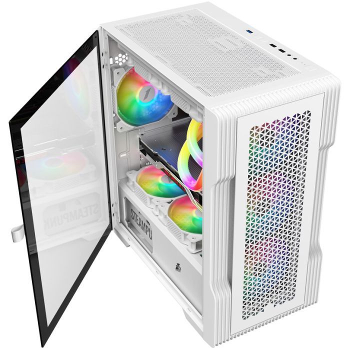 Корпус 1stPlayer T3-4F1-W-WH изображение 4
